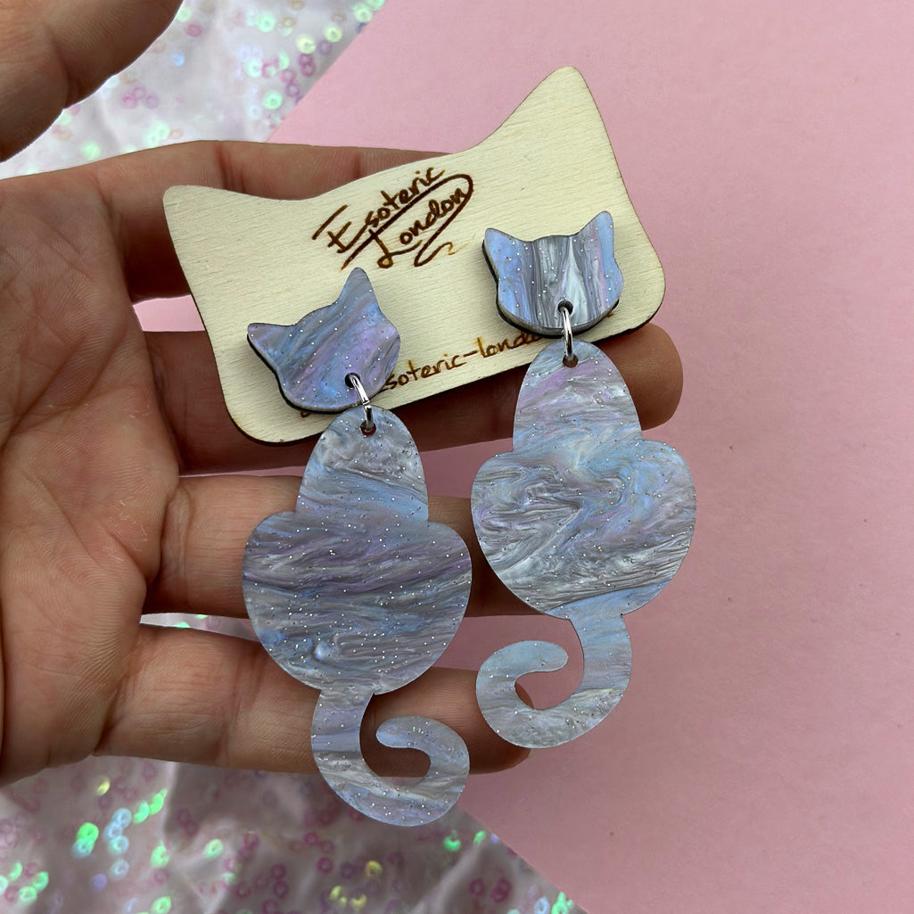 Cat Dangle Earrings