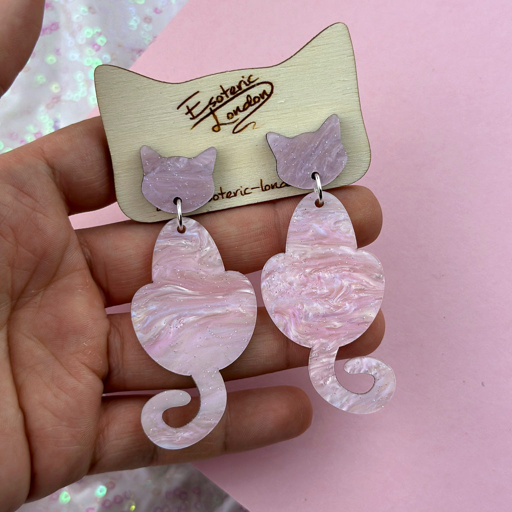 Cat Dangle Earrings