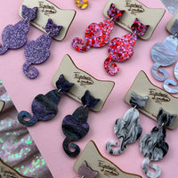 Cat Dangle Earrings