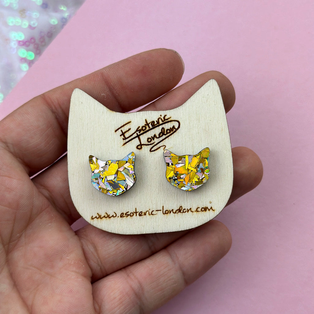Cat Stud Earrings