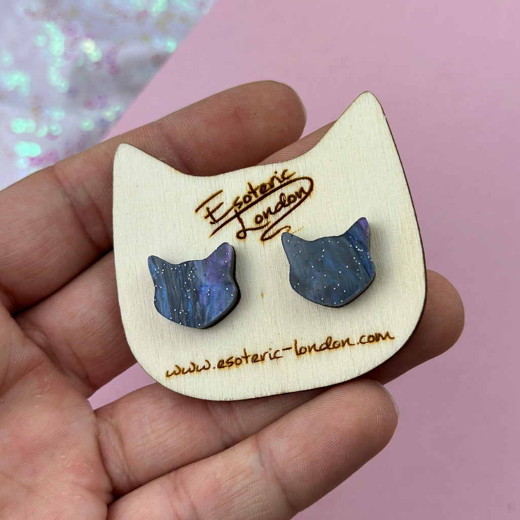 Cat Stud Earrings