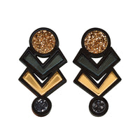 Glitter Amulet Stud Earrings