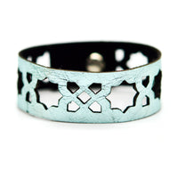 Azulejo Narrow Leather Cuffs