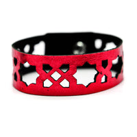 Azulejo Narrow Leather Cuffs