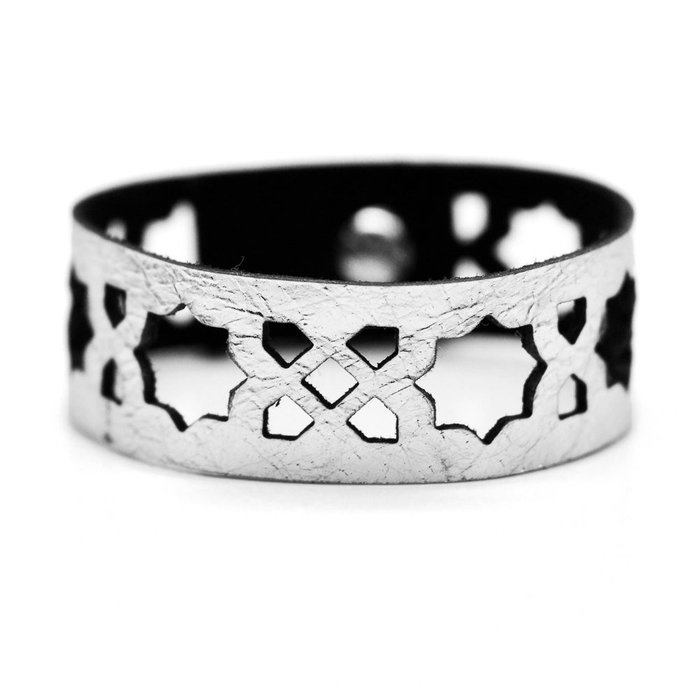 Azulejo Narrow Leather Cuffs