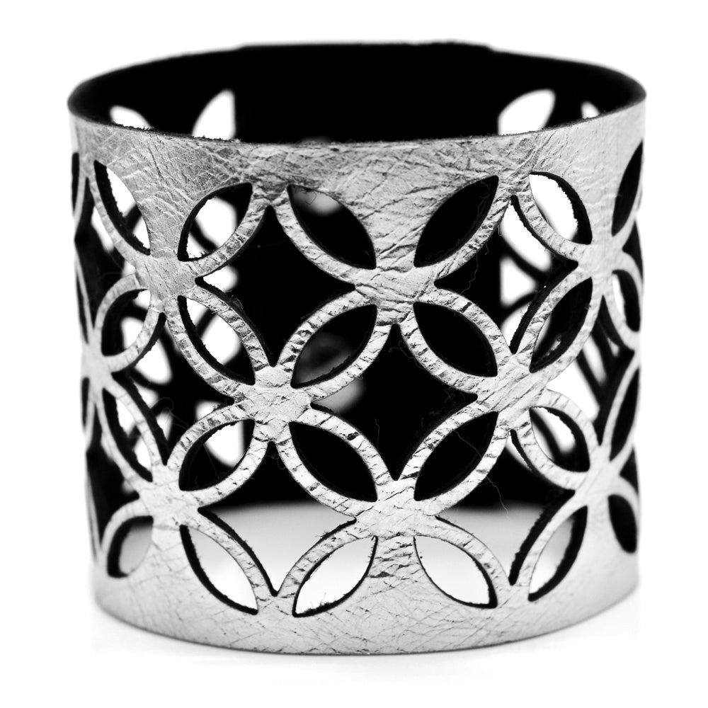 Azulejo Wide Leather Cuff