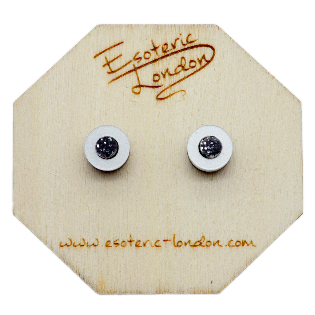 Block & Shadow Geometric Stud Earrings