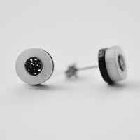 Block & Shadow Geometric Stud Earrings