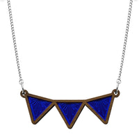 Sunburst Triangle Bib Necklace