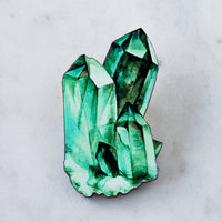 Watercolour Crystal Brooch