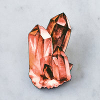 Watercolour Crystal Brooch