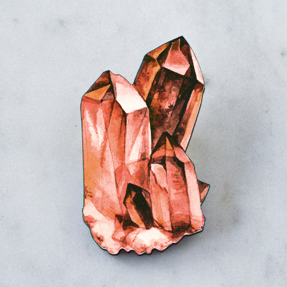 Watercolour Crystal Brooch