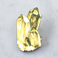 Watercolour Crystal Brooch