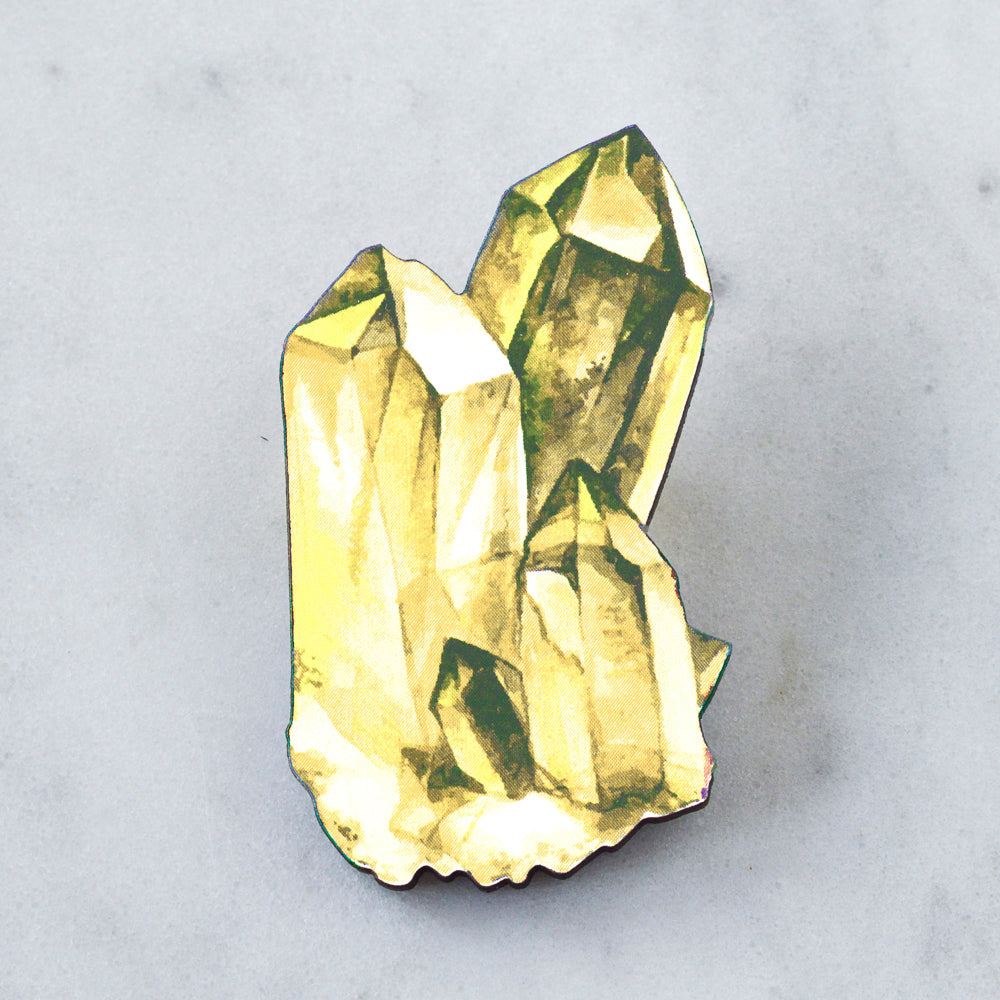 Watercolour Crystal Brooch