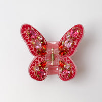 Butterfly Claw Clip - Dark Pink