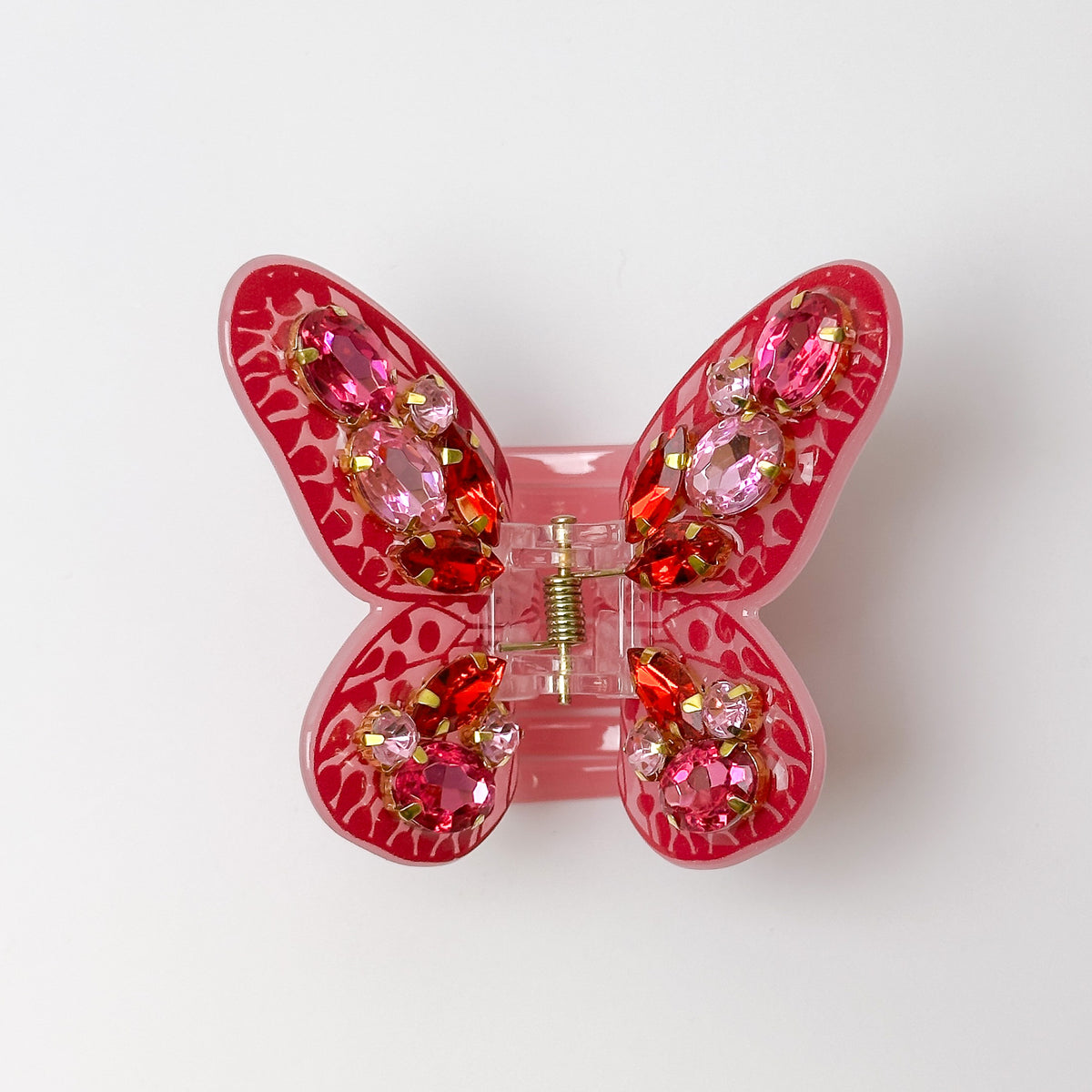 Butterfly Claw Clip - Dark Pink