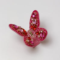 Butterfly Claw Clip - Dark Pink