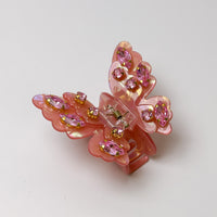 Butterfly Claw Clip - Rose Pink