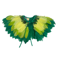 Dark Green Feather Cape *SAMPLE*