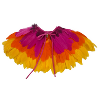 Pink/ Yellow Feather Cape *SAMPLE*