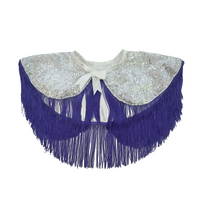 Silver/ Purple Sequin Fringe Cape *SAMPLE*