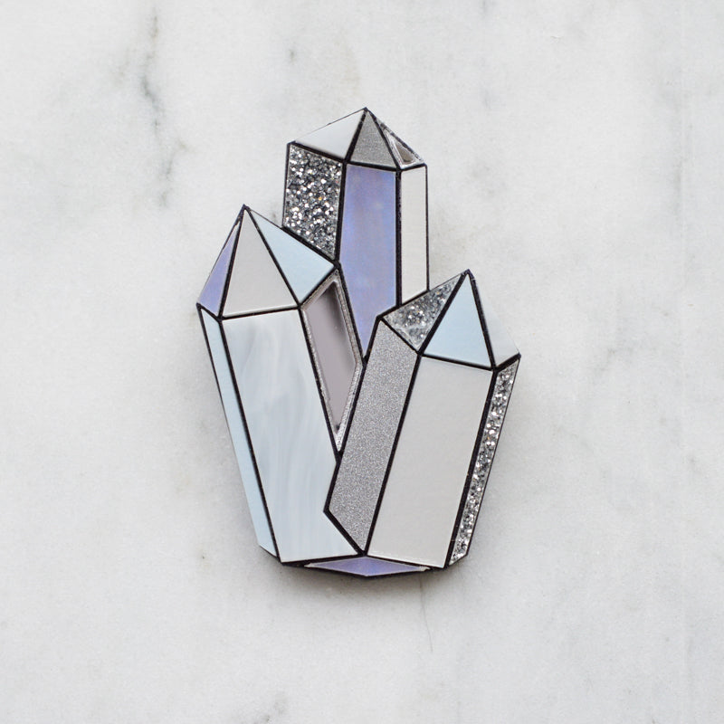 Faceted Crystal Brooch *SAMPLE*