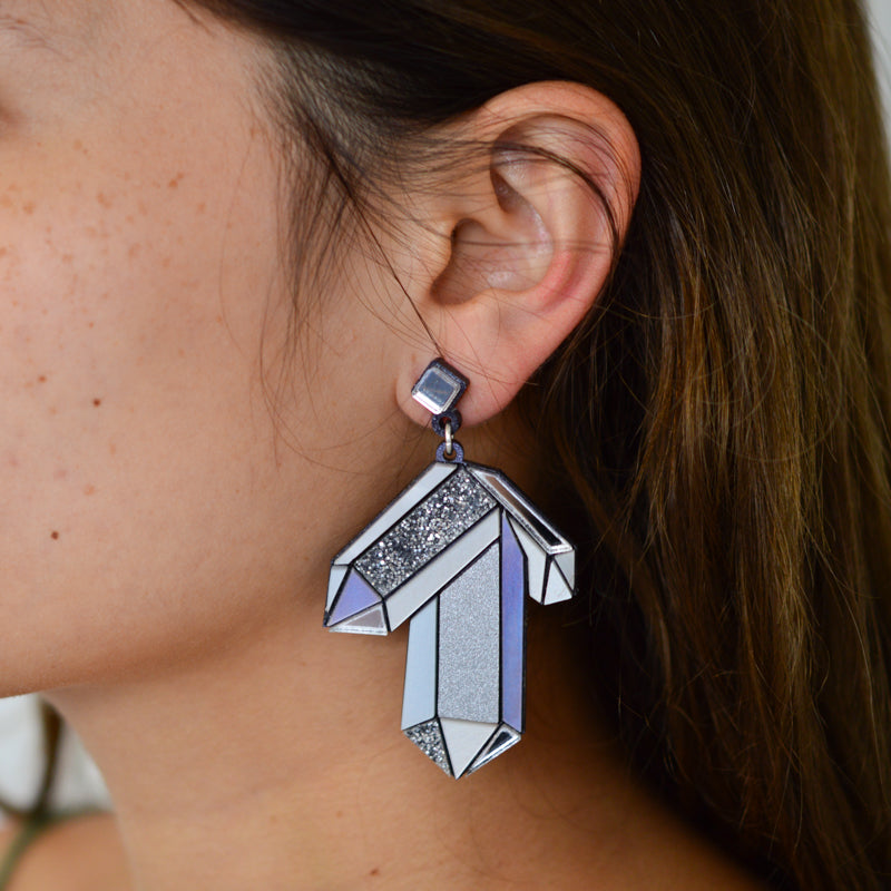 Faceted Crystal Earrings