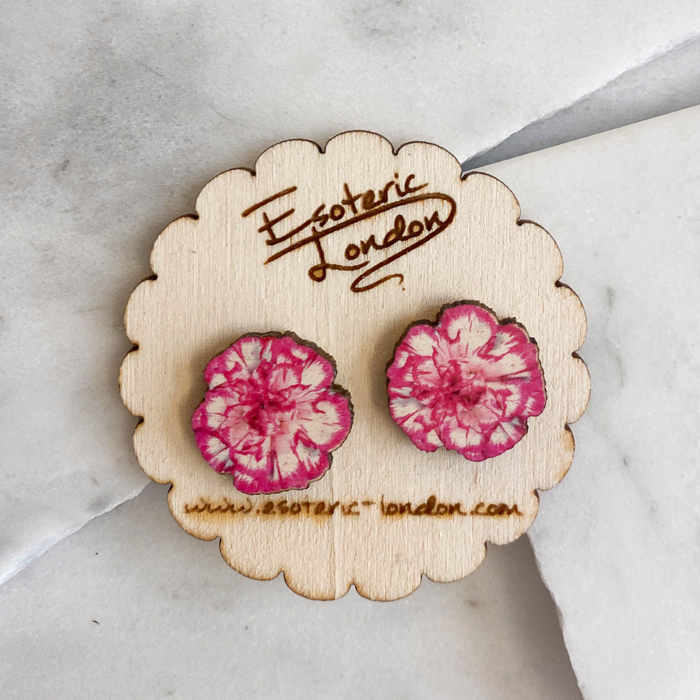 Flower stud earrings