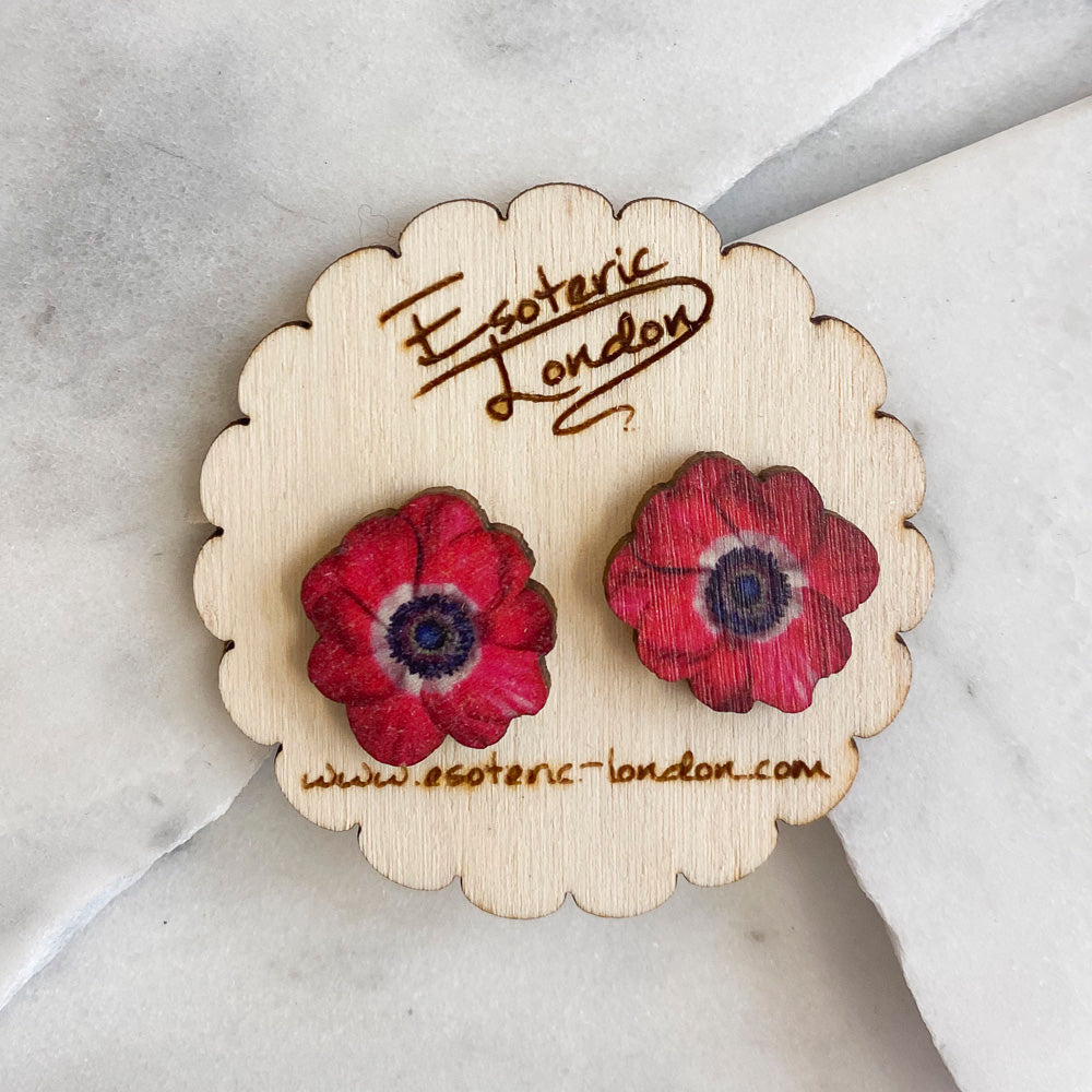 Flower stud earrings