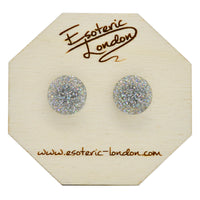 Large Glitter Dot Stud Earrings