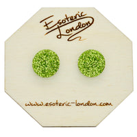 Large Glitter Dot Stud Earrings