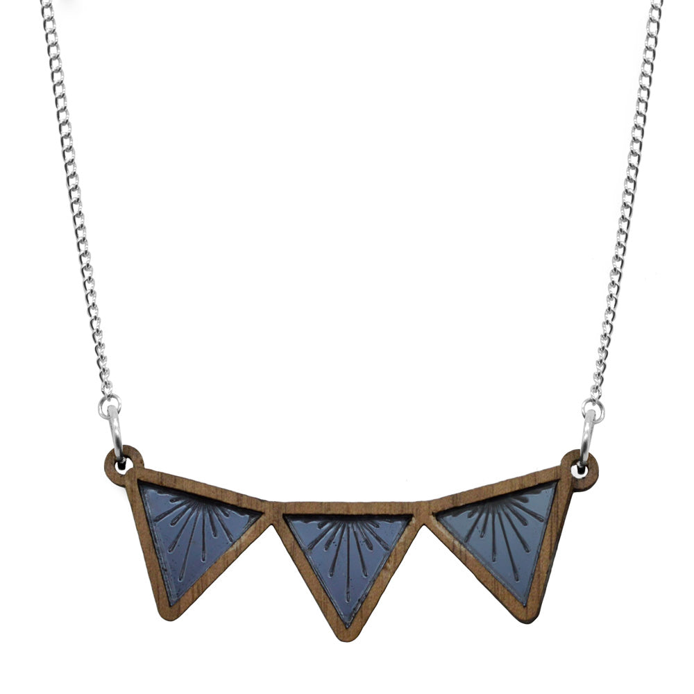 Sunburst Triangle Bib Necklace *REDUCED/ SLIGHT SECONDS*