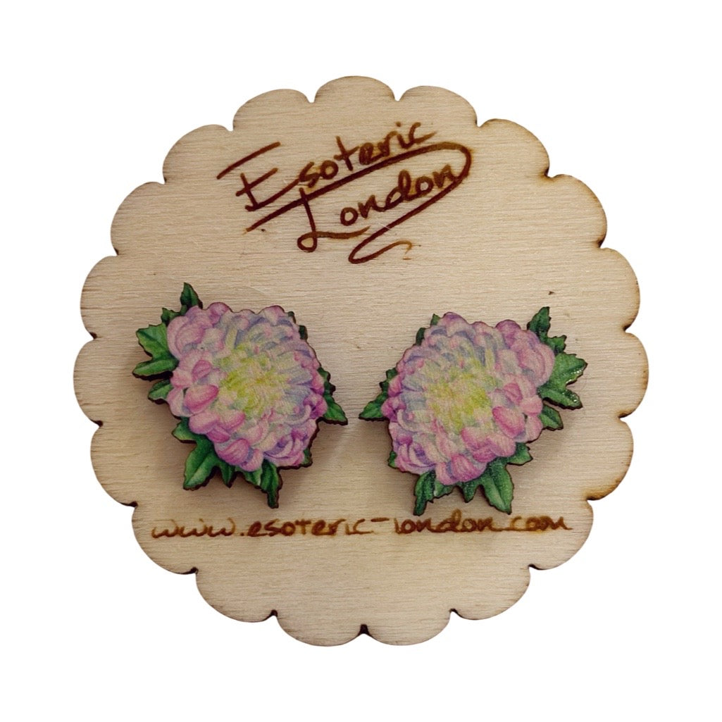 Flower stud earrings