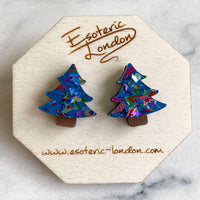 Colour Pop Confetti Christmas Tree Studs