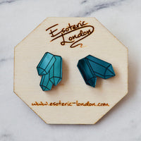 Mirrored Geode Studs