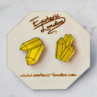 Mirrored Geode Studs