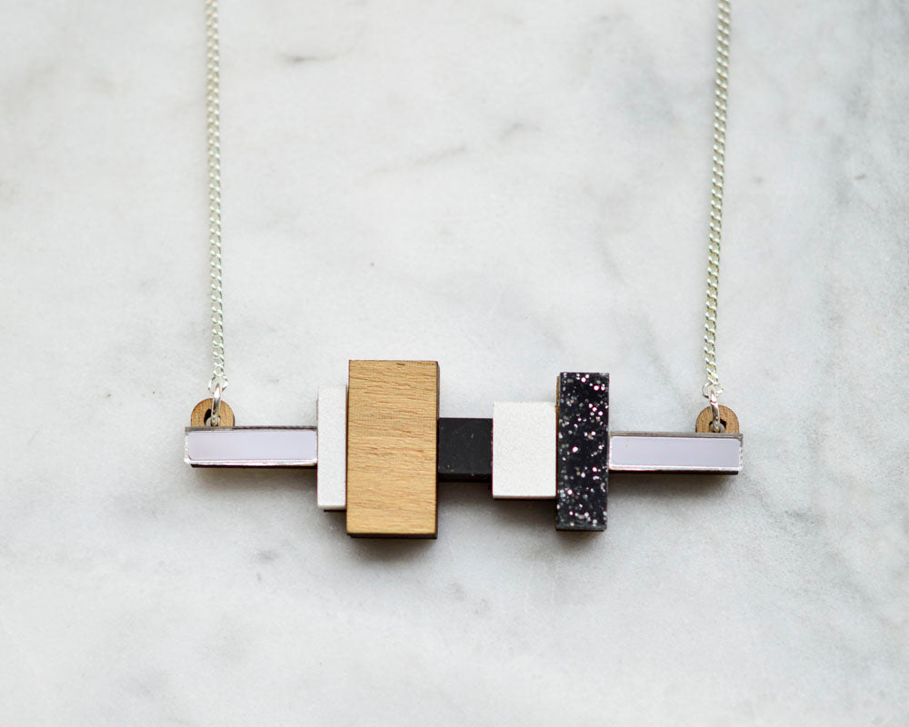Mini Blocks Necklaces