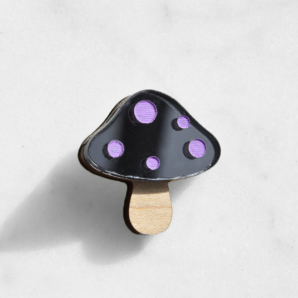 Toadstool Pin Brooch