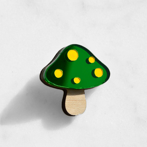 Toadstool Pin Brooch