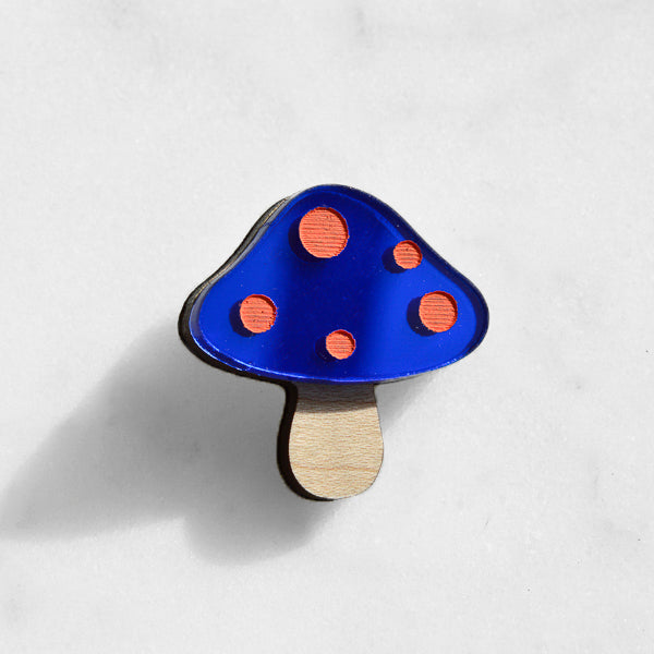 Toadstool Pin Brooch