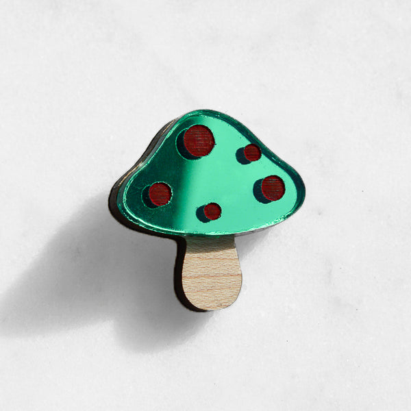 Toadstool Pin Brooch