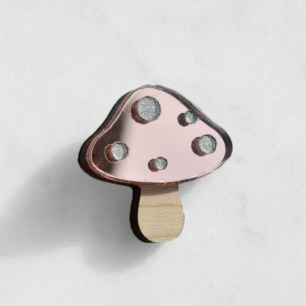 Toadstool Pin Brooch
