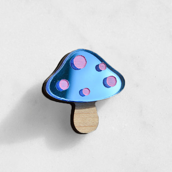 Toadstool Pin Brooch