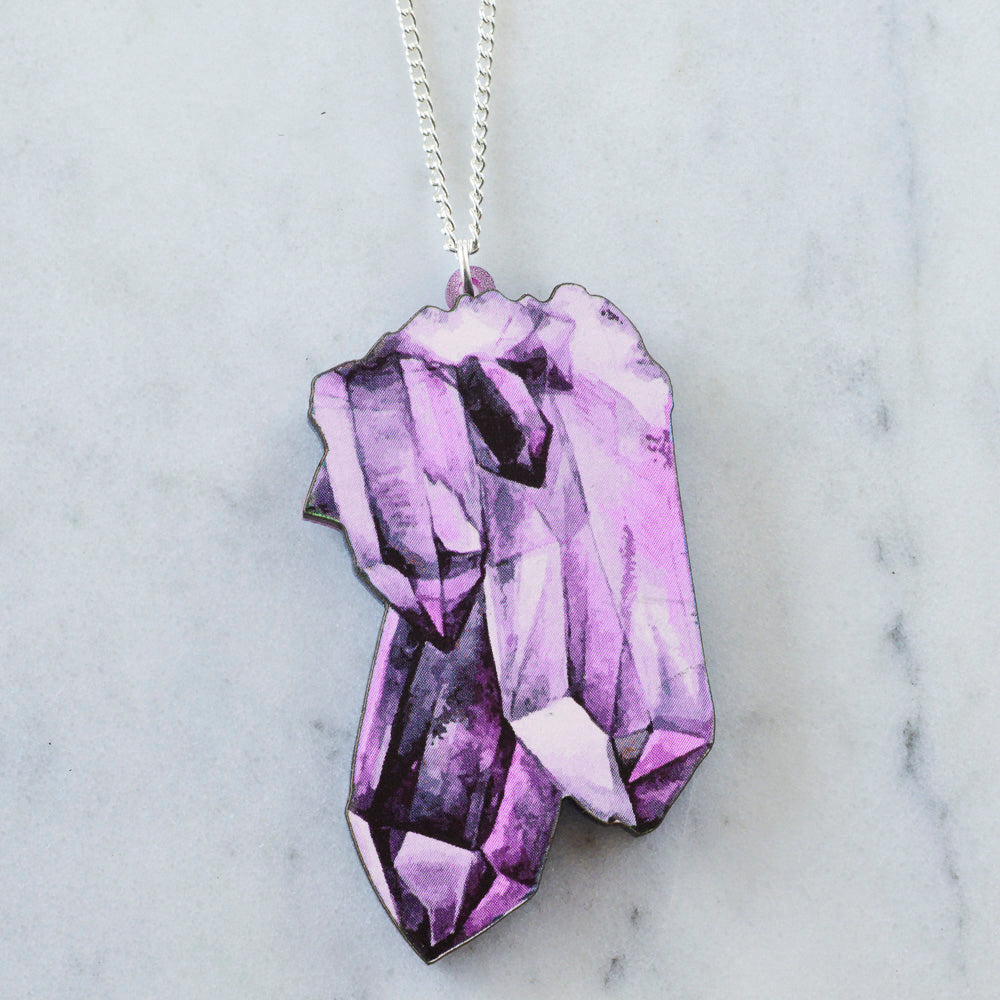Watercolour Crystal Necklace