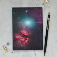 Pink & Turquoise Nebula Notebook