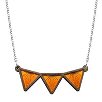 Sunburst Triangle Bib Necklace