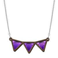 Sunburst Triangle Bib Necklace *REDUCED/ SLIGHT SECONDS*