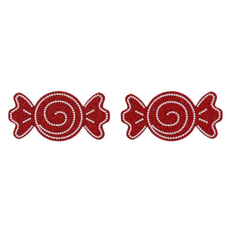 Tit Sticks (Nipple Covers) - Red Glitter Sweets by Esoteric Dreamland
