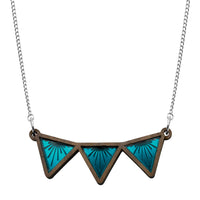 Sunburst Triangle Bib Necklace