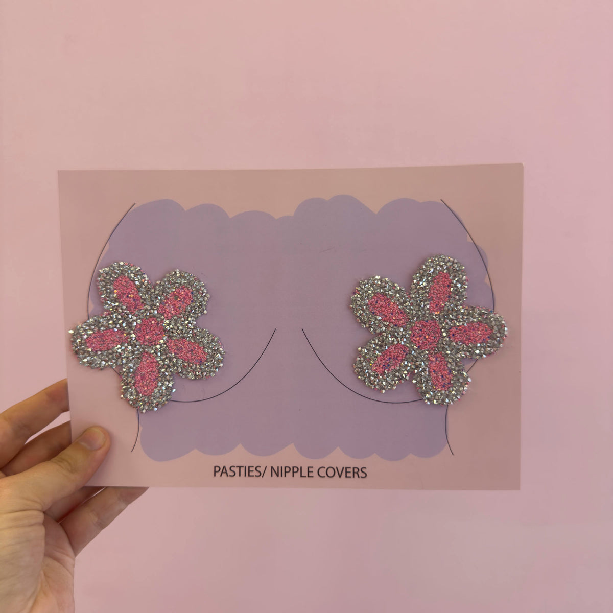 Tit Sticks (Nipple Covers) - Mini Diamanté Flowers